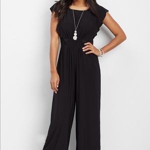 Maurice’s black ruffle jumpsuit XL